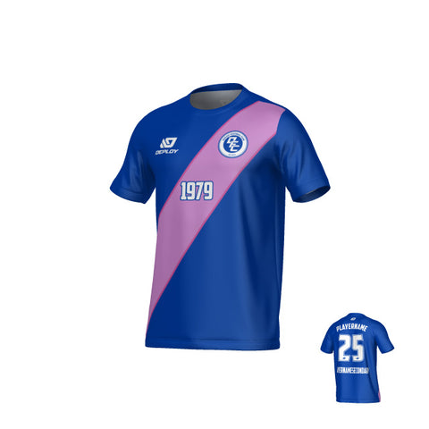 Sash Jersey - Royal Blue & Purple