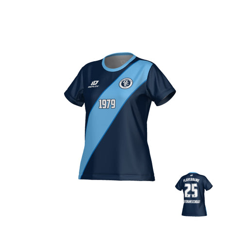 Sash Womens Jersey - Navy & Sky Blue