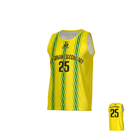 Zig Zag Sports Singlet - Yellow