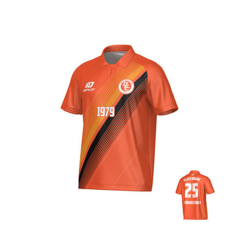 Velocity Collared Jersey - Orange