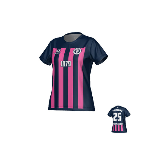 Bars Womens Jersey - Navy & Pink