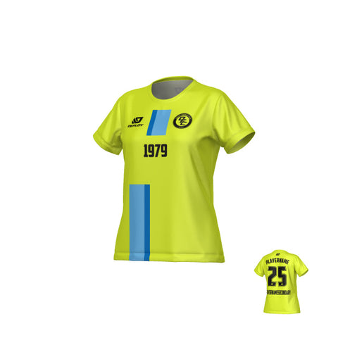 Block Womens Jersey - Neon Yellow