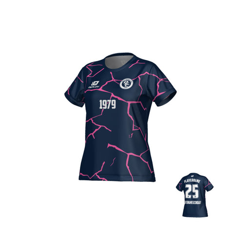 Crack Womens Jersey - Navy & Pink