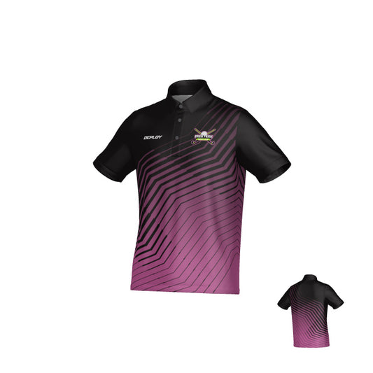 Oran Park Hockey - Club Polo (Pink) Stripe - Deploy Football - Australia's Best Footballs & Soccer Balls