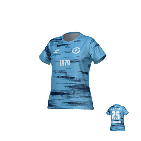 Distort Womens Jersey - Sky Blue & Navy