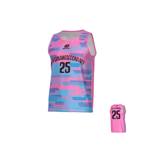 Glitch Sports Singlet - Pink