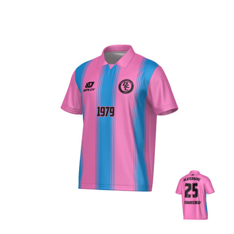 Pillars Collared Jersey - Pink