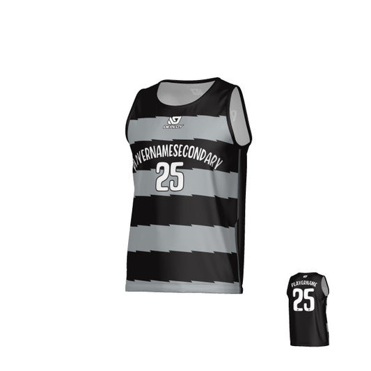 Jagged Sports Singlet - Black