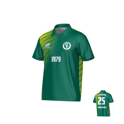 Spray Collared Jersey - Green