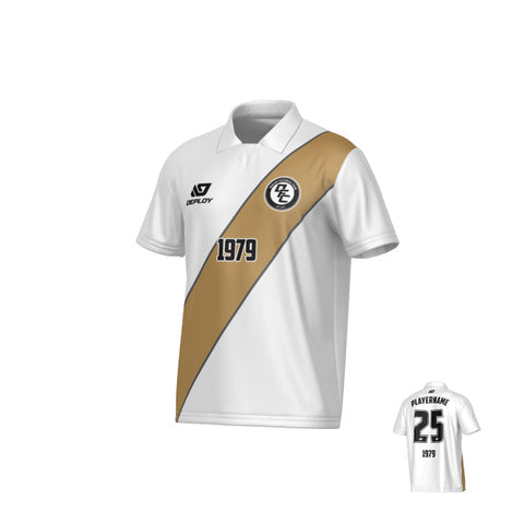 Sash Collared Jersey - White
