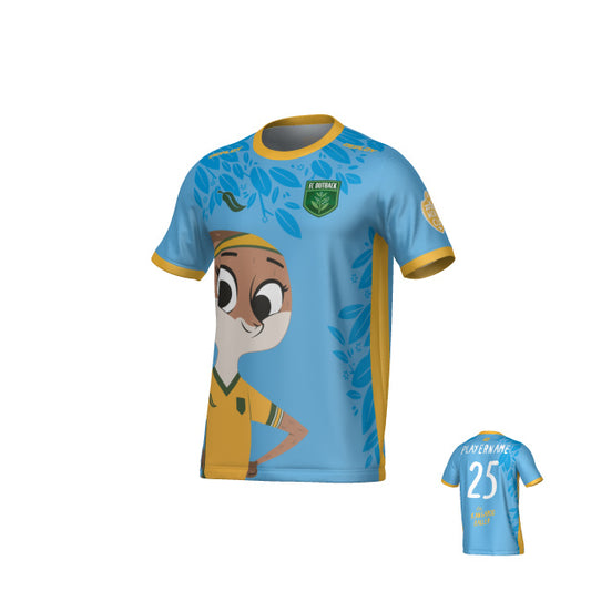 Luna Roo Football Jersey - Blue - Deploy Football - Australia's Best Footballs & Soccer Balls