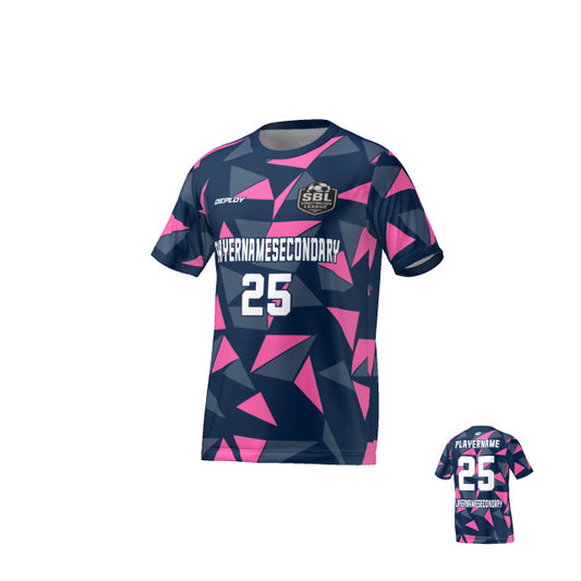 Street Ballers League  - Flight Jersey Fragments - Navy/Pink