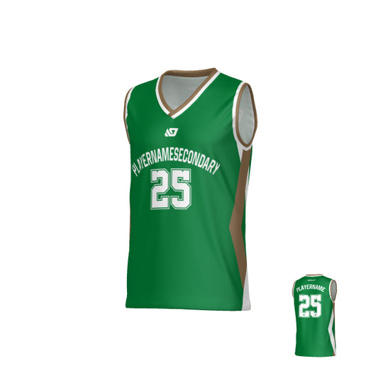 Arrow Basketball Jersey - Pine Green & Gold