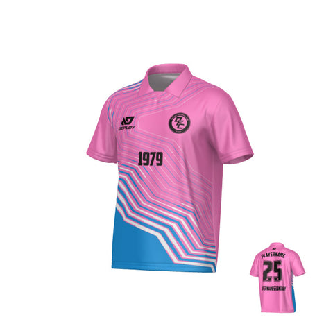 Circuit Collared Jersey - Pink