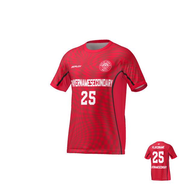 Flight Jersey Warped - Red - Deploy Football - Australia's Best Footballs & Soccer Balls