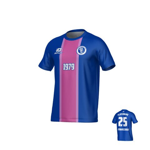 Stripe Jersey - Royal Blue & Purple