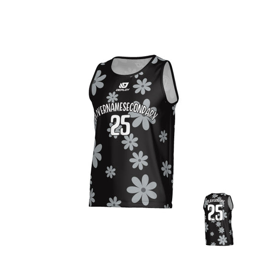 Flower Sports Singlet - Black