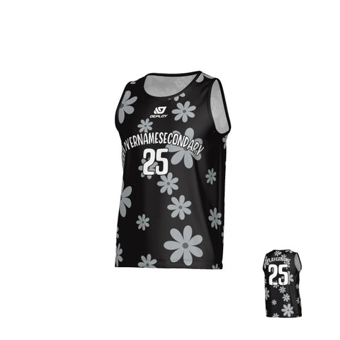Flower Sports Singlet - Black