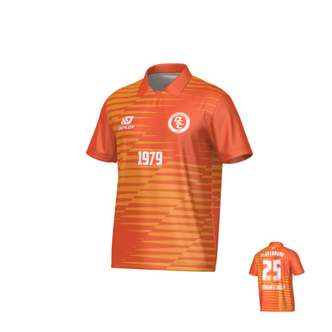 Static Collared Jersey - Orange