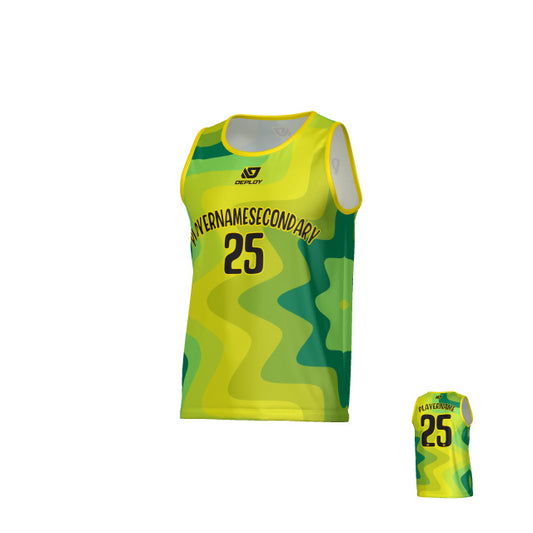 Splat Sports Singlet - Yellow