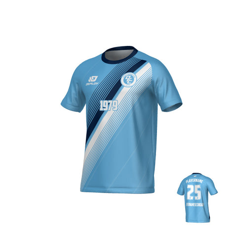 Velocity Jersey - Sky Blue & Navy