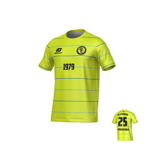 Grid Jersey - Neon Yellow