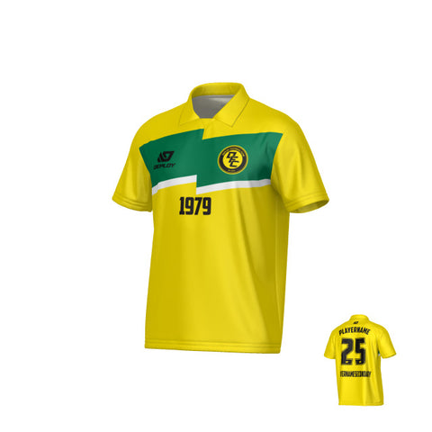 Zag Collared Jersey - Yellow