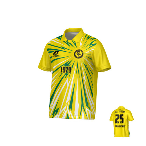 Burst Collared Jersey - Yellow