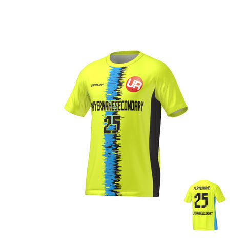 URBAN REC - FLIGHT JERSEY STATIC STRIPE - NEON YELLOW