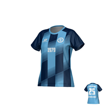 Vector Womens Jersey - Sky Blue & Navy