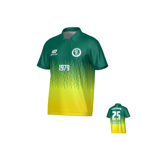 Fade Collared Jersey - Green
