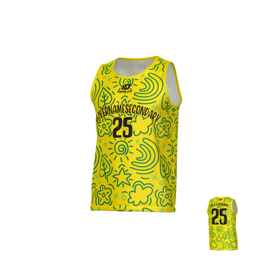 Sketch Sports Singlet - Yellow