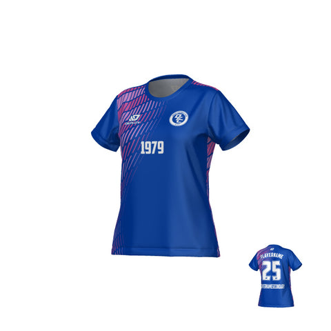 Spray Womens Jersey - Royal Blue & Purple