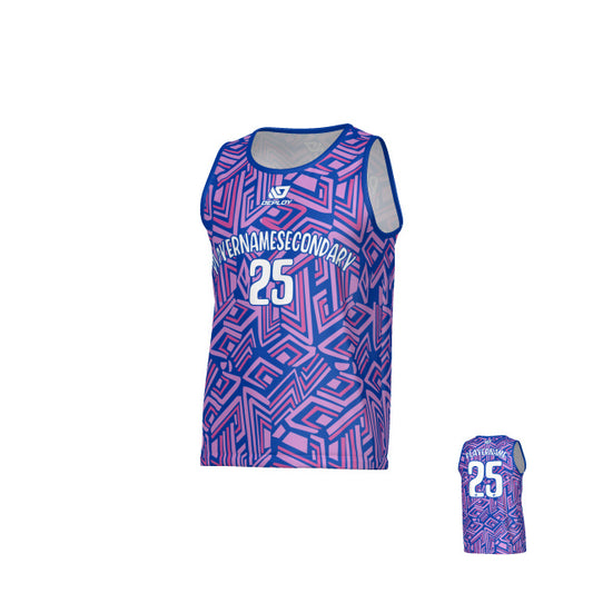 Maze Sports Paint Singlet - Royal Blue