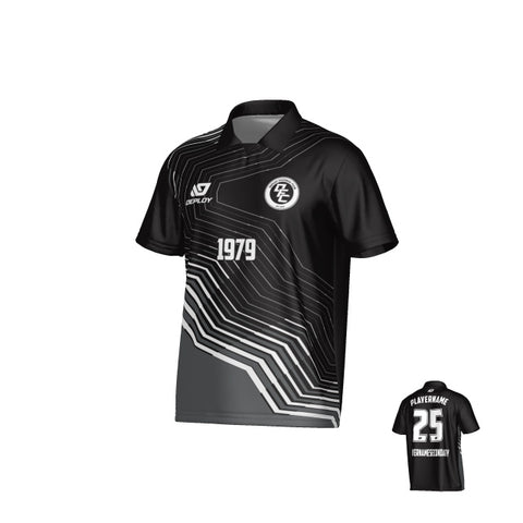 Circuit Collared Jersey - Black