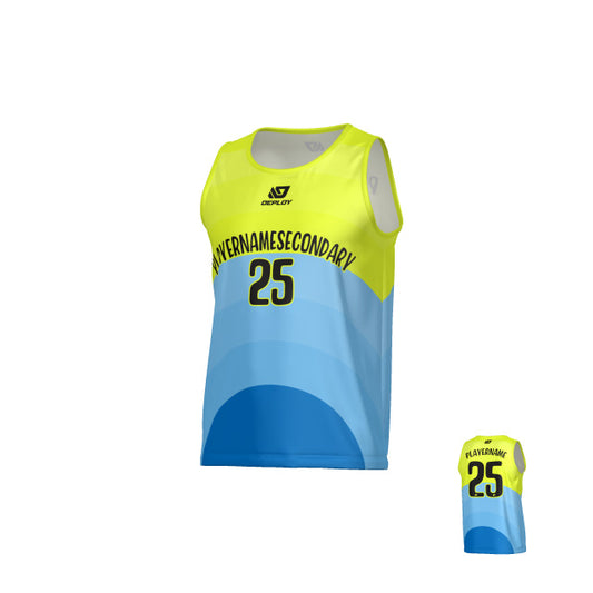 Curve Sports Singlet - Neon Yellow