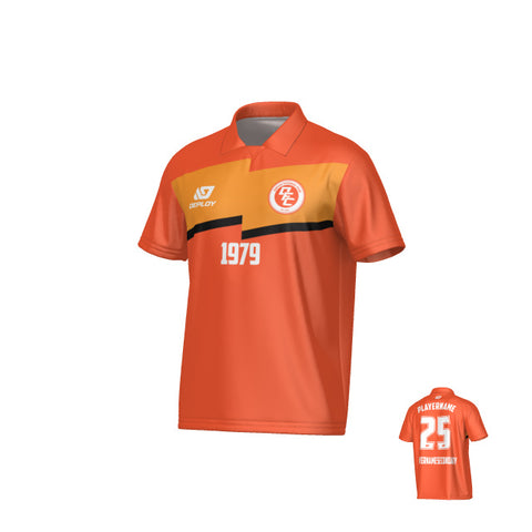 Zag Collared Jersey - Orange