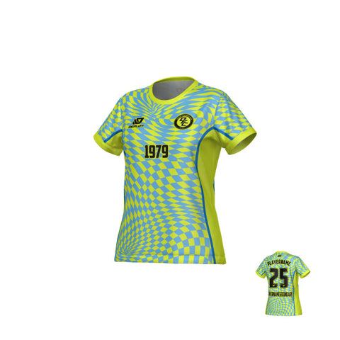 Vortex Womens Jersey - Neon Yellow