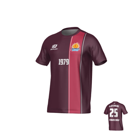 SUTHERLAND SHIRE FA SUMMER - EDGE - MAROON