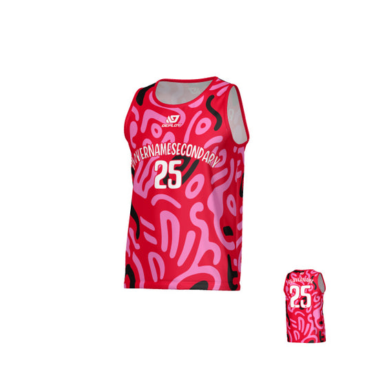 Swells Sports Singlet - Red