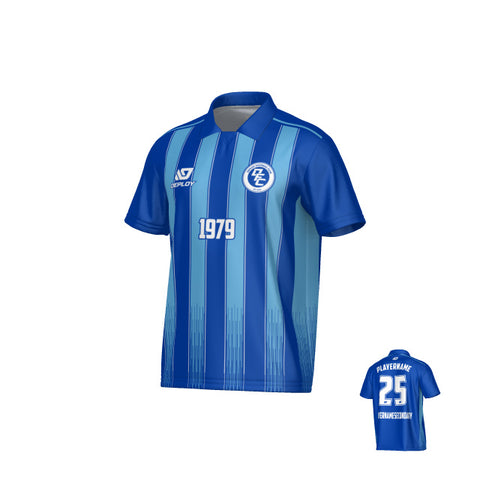 Classic Collared Jersey - Royal Blue & Sky Blue