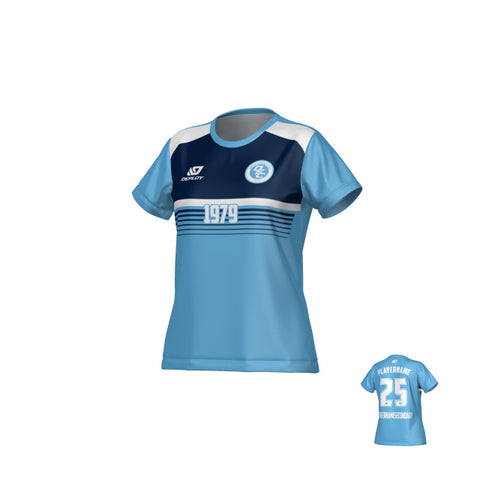 Horizon Womens Jersey - Sky Blue & Navy