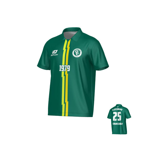 Lightning Collared Jersey - Green