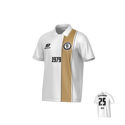 Edge Collared Jersey - White