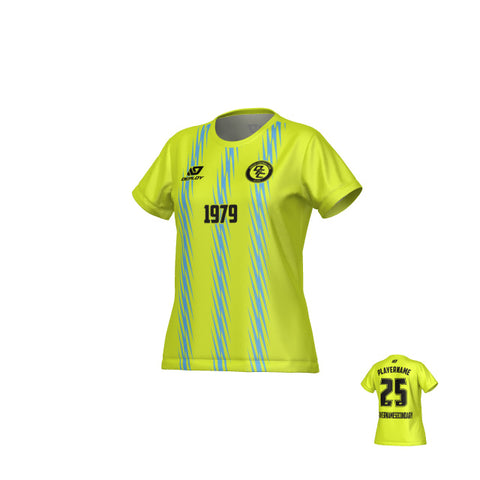 Zig Zag Womens Jersey - Neon Yellow