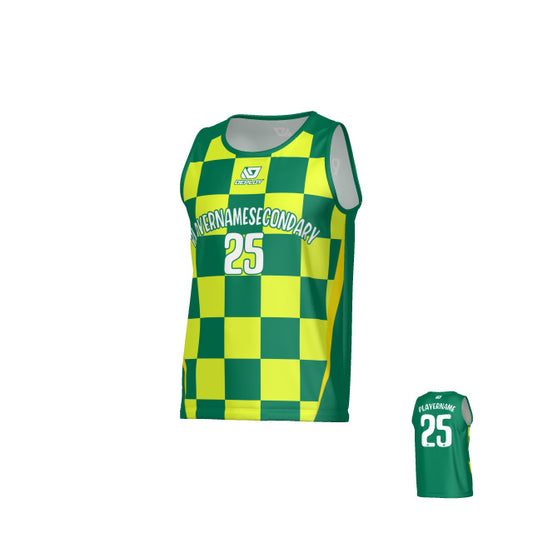 Checkers Sports Singlet - Green
