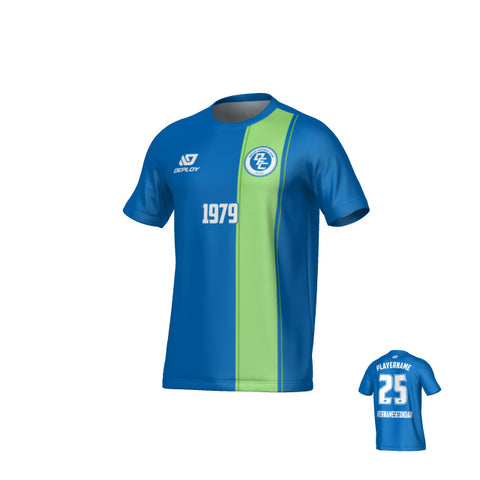 Edge Jersey - Blue & Neon Green