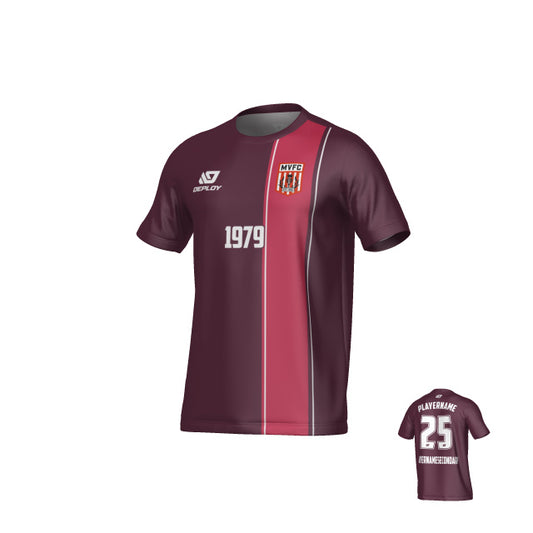 MOSS VALE FC SUMMER - EDGE - MAROON