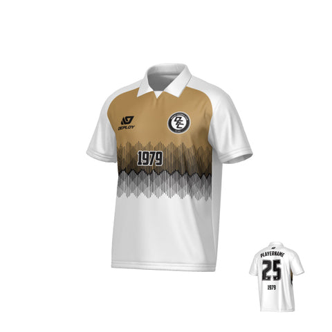 Echo Collared Jersey - White