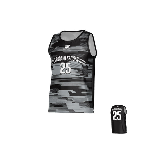 Glitch Sports Singlet - Black